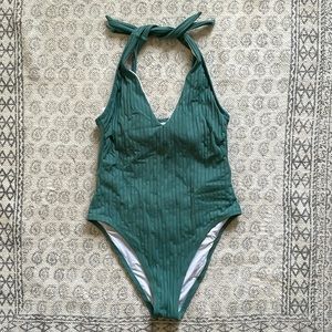 Aqua one piece bathing suit